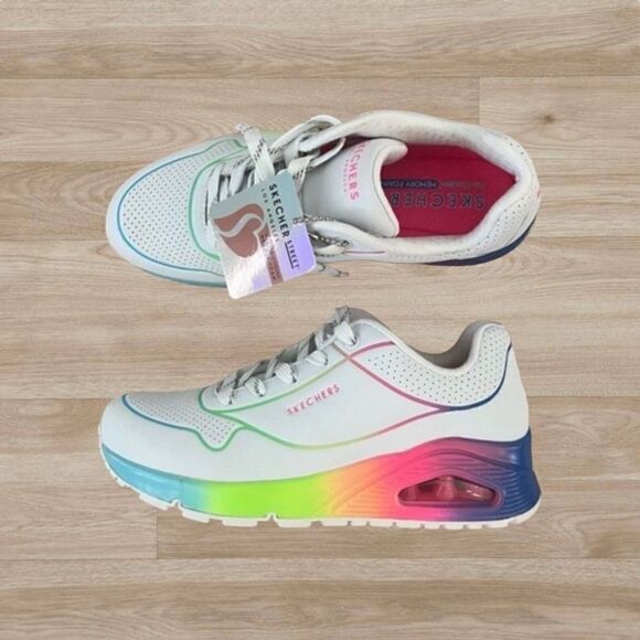 NWOT Uno Pop of Sunshine‎ Women's Skecher's Sneakers Size 7 - Picture 1 of 11